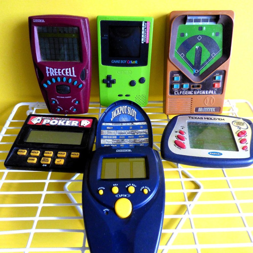 GameBoy Color and Five other Games - "All Star Baseball" "F-1 Race" "Freecell"